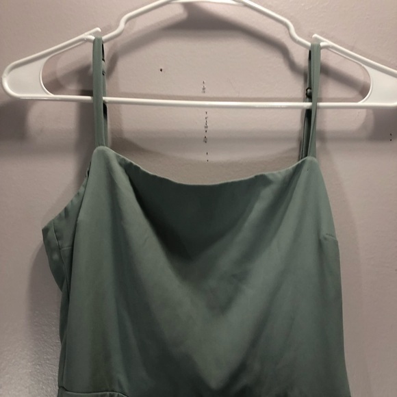 Show Me Your MuMu Women’s Deep Sage Chiffon Lauren Tie Maxi Dress - Picture 4 of 16